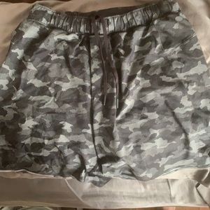 Black and gray camo Lululemon Athletics shorts